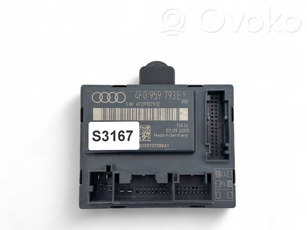 Audi A6 S6 C6 4F Door control unit/module 