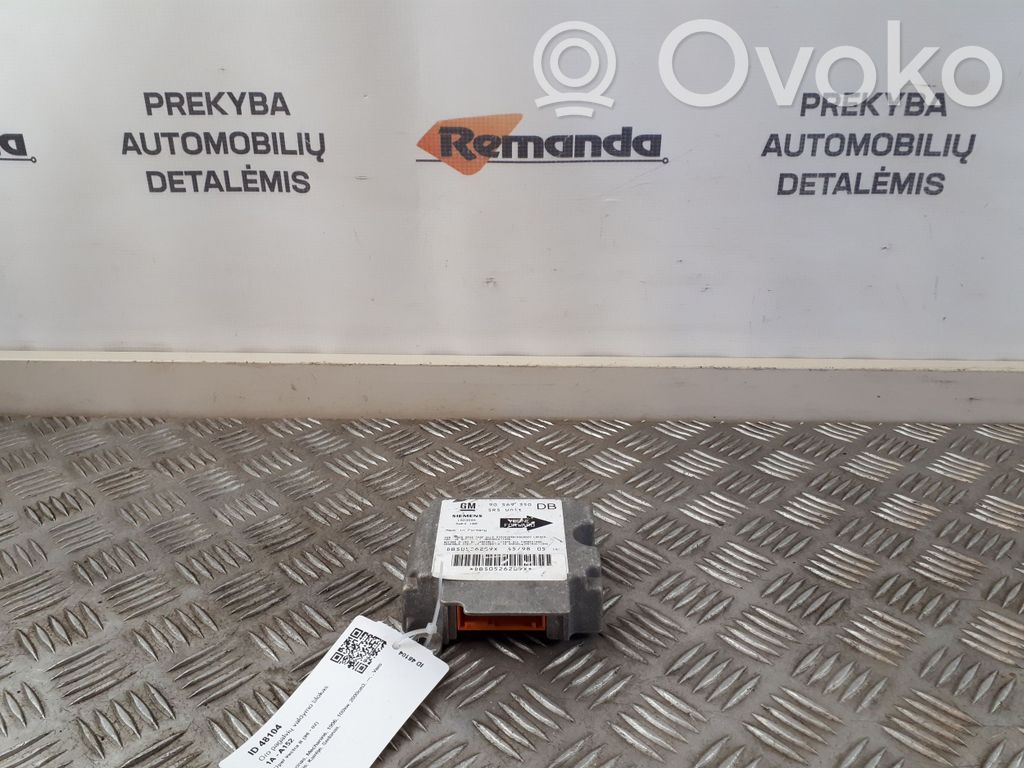 Opel Vectra B Airbag control unit/module 