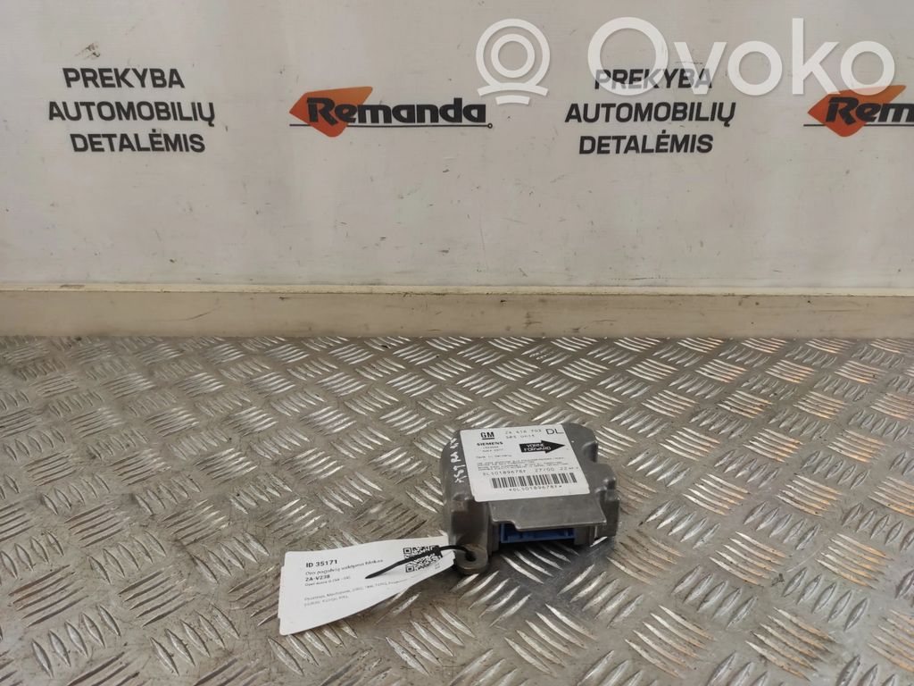 Opel Astra G Airbag control unit/module 