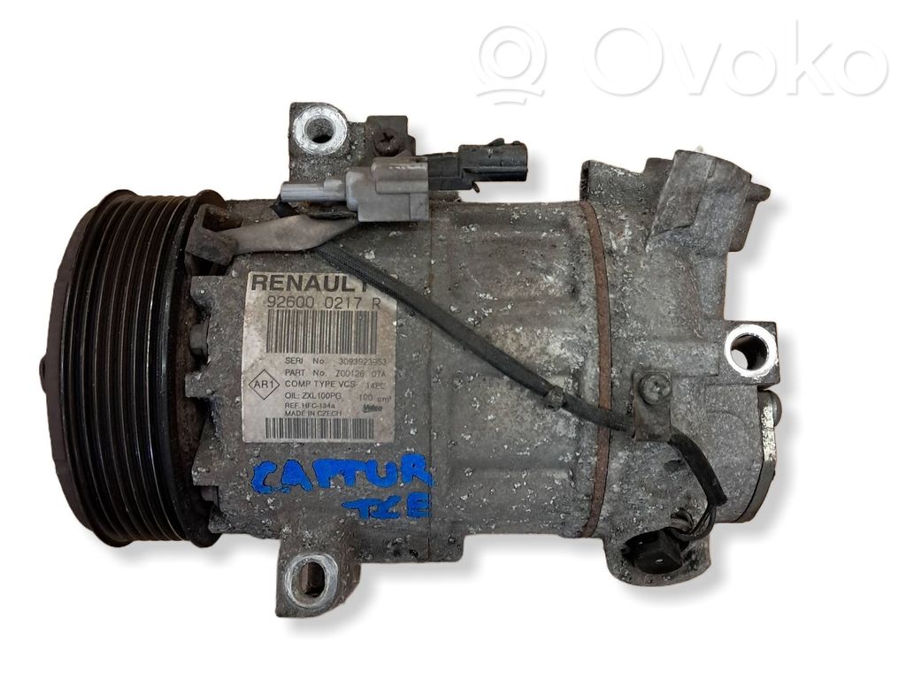 Renault Captur Air conditioning (A/C) compressor (pump) 
