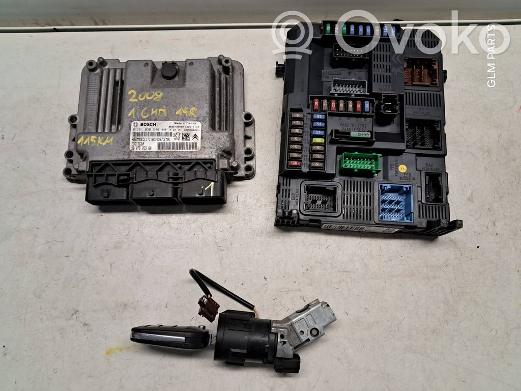 Peugeot 2008 I Engine ECU kit and lock set 