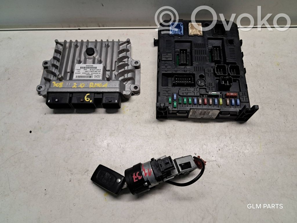 Peugeot 308cc Engine ECU kit and lock set 