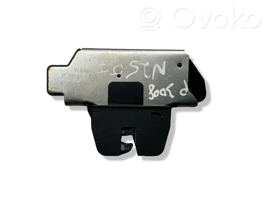 Peugeot 3008 I Tailgate/trunk/boot lock/catch/latch 