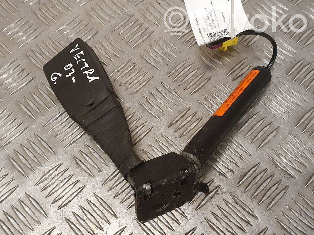 Opel Vectra C Hebilla del cinturón de seguridad trasero 