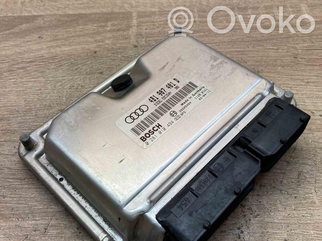 Engine control unit/module ECU   4B1907401D,0281010494,VW
