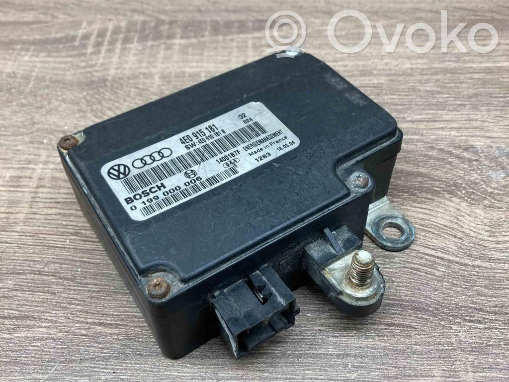 Audi A8 S8 D3 4E Battery control module 