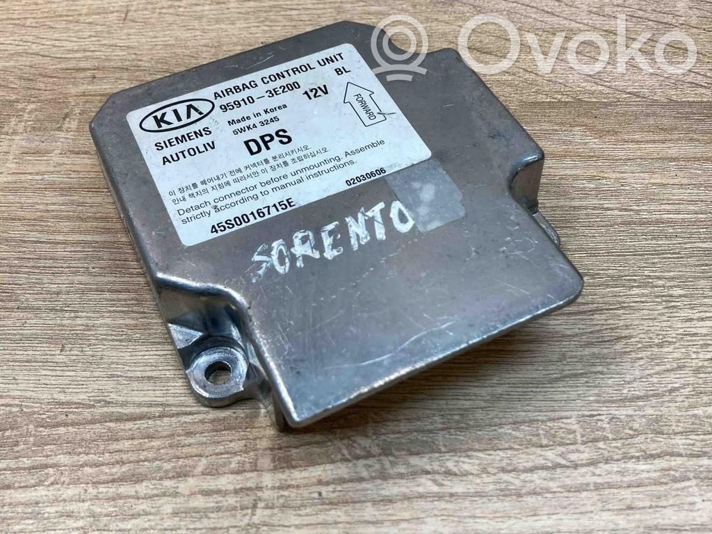 KIA Sorento Airbag control unit/module 