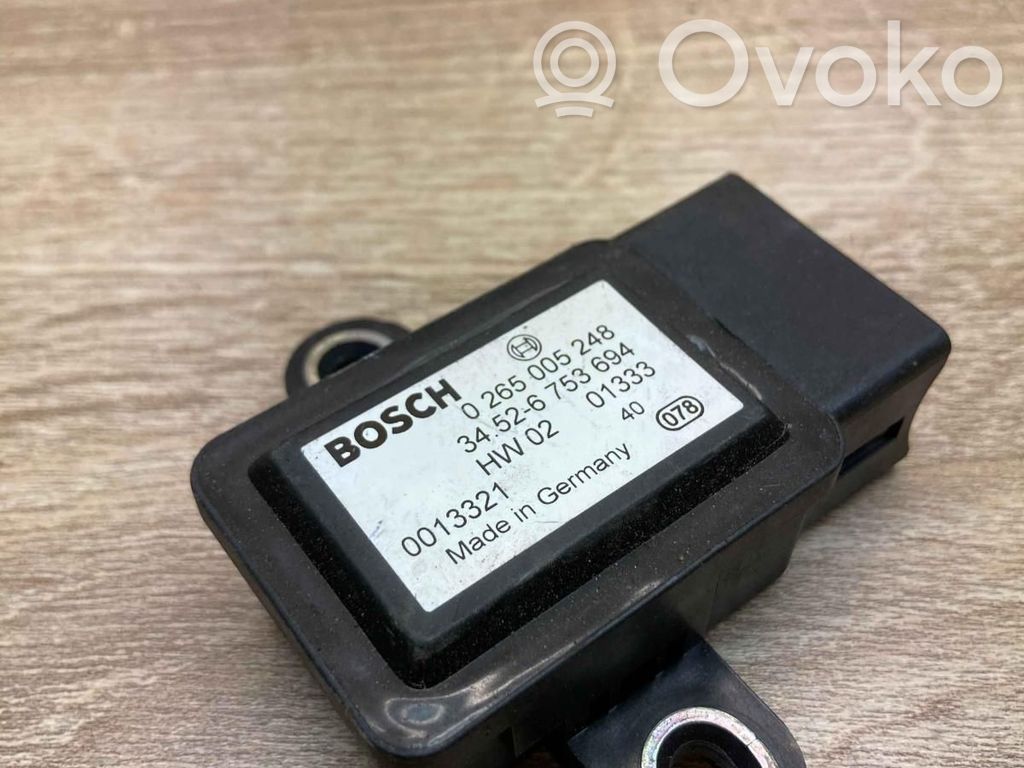 BMW X5 E53 ESP acceleration yaw rate sensor 
