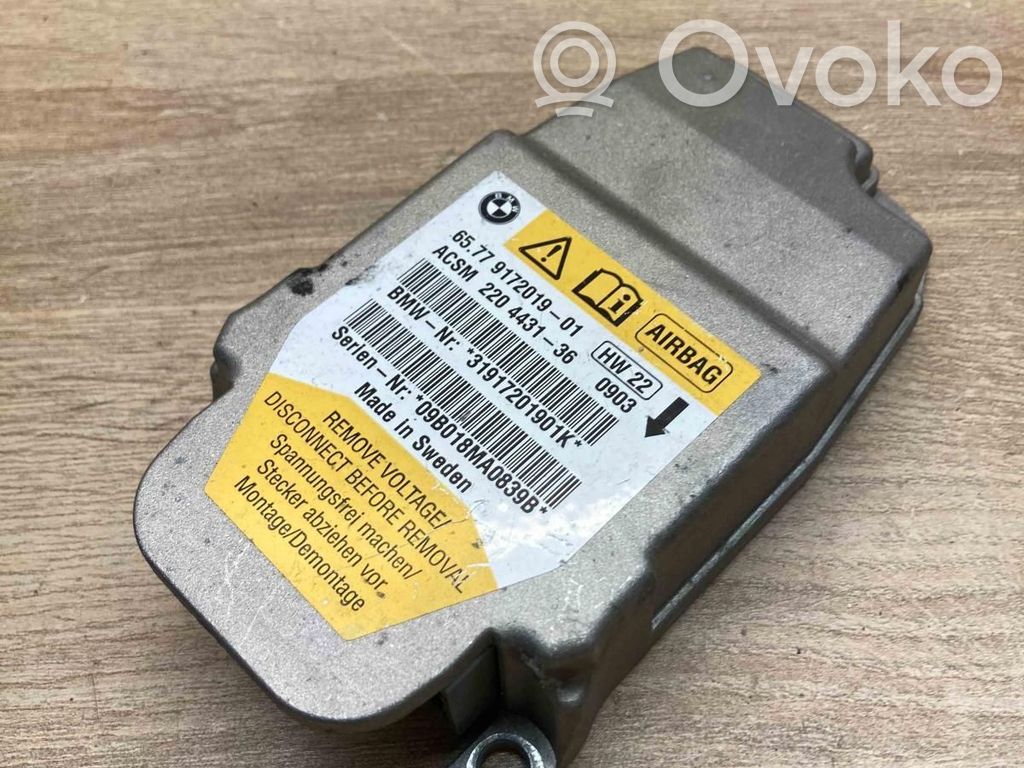 BMW 5 E60 E61 Airbag control unit/module 