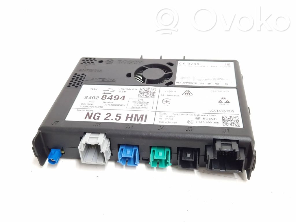 Opel Astra K Unité principale radio / CD / DVD / GPS 