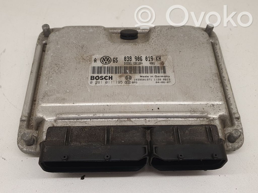 Engine control unit/module ECU   038906019KH,0281011195