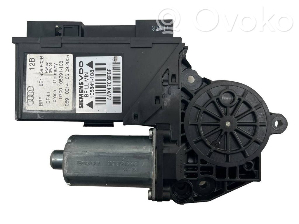 Volkswagen PASSAT B6 Silnik regulatora szyby drzwi przednich 
