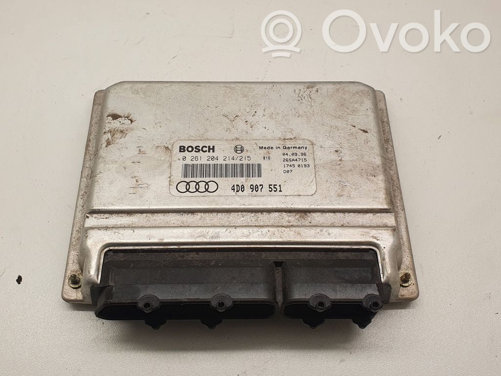 Audi A4 S4 B5 8D Unidad de control/módulo ECU del motor 
