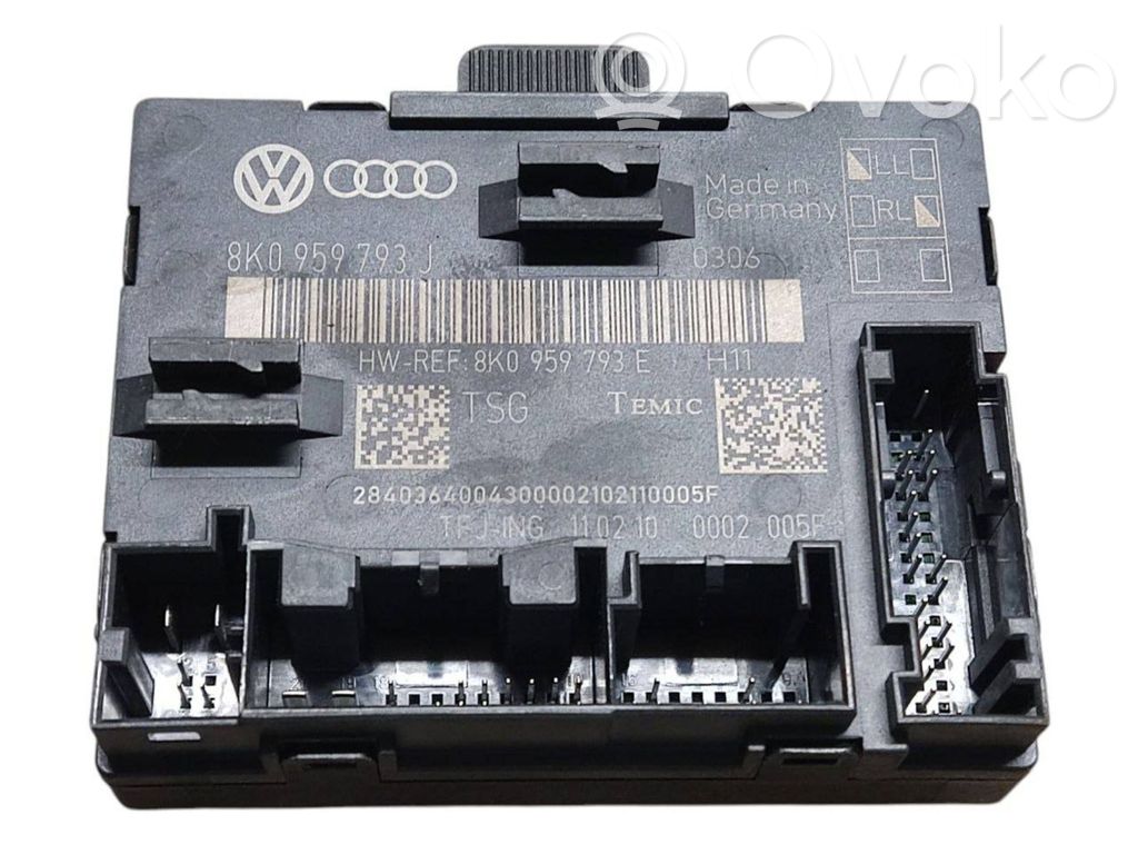 Audi A4 S4 B8 8K Door control unit/module 