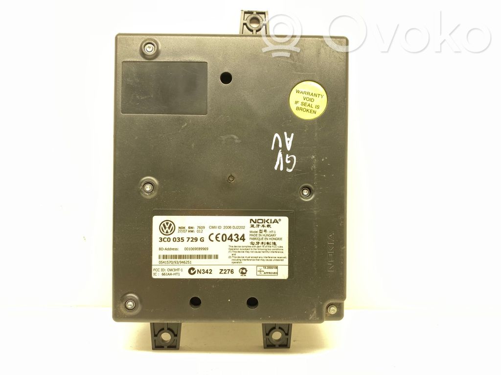 Volkswagen PASSAT B6 Bluetooth control unit module 