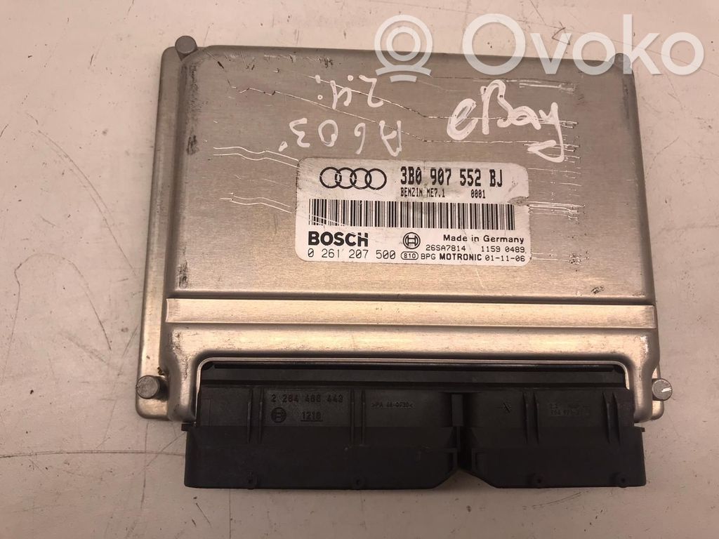 Engine control unit/module ECU   3B0907552BJ,0261207500