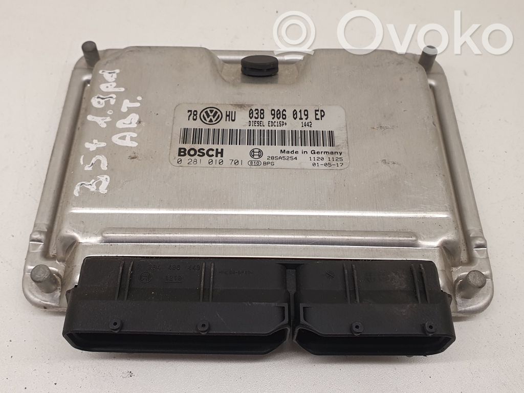 Engine control unit/module ECU   038906019EP,0281010701