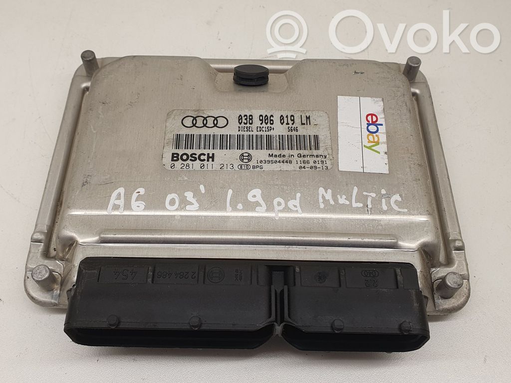 Audi A6 S6 C6 4F Unité de commande, module ECU de moteur 
