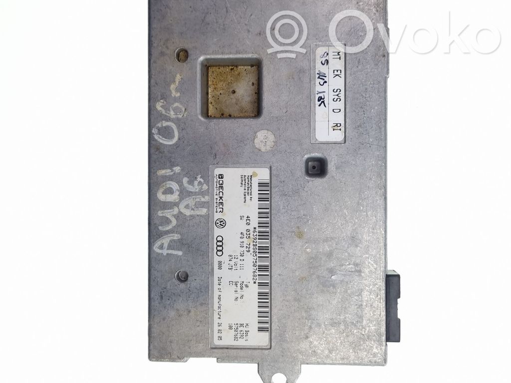Audi A6 S6 C6 4F MMI control unit 