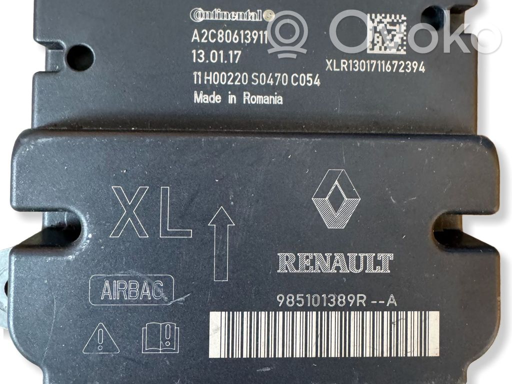 Renault Clio IV Unitate/modul de comandă airbaguri 