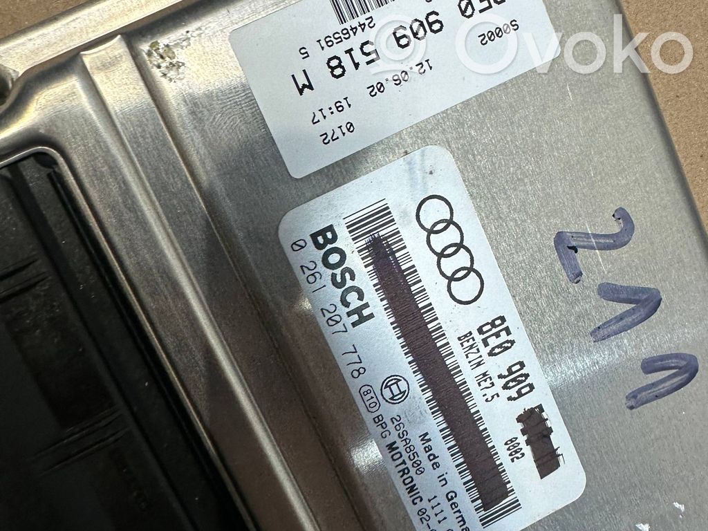 Engine control unit/module   8E0909518M,26SA8500,0261207778