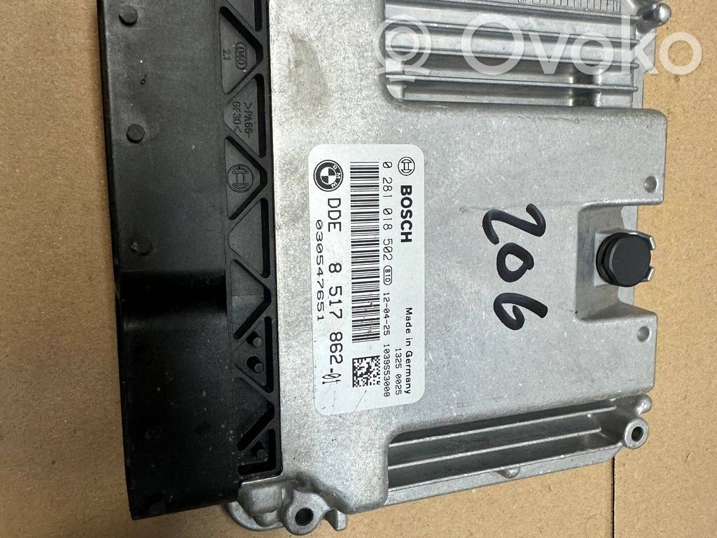 BMW 3 F30 F35 F31 Moottorin ohjainlaite/moduuli 