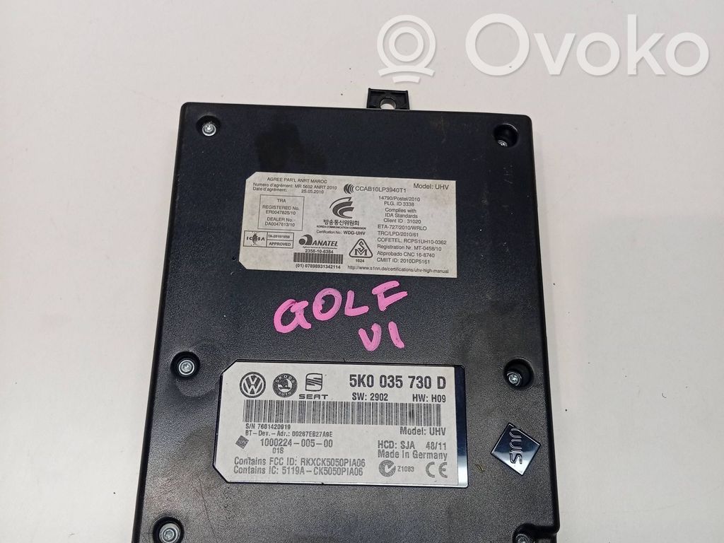 Volkswagen Golf VI Unidad de control/módulo de bluetooth 
