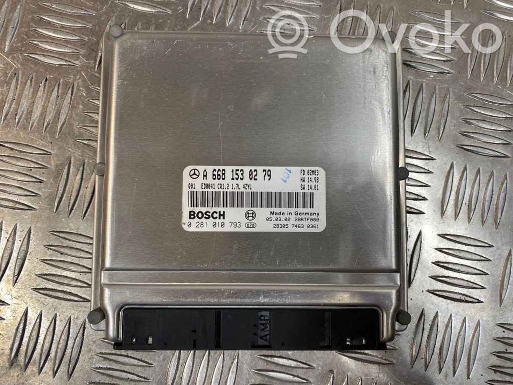 Mercedes-Benz A W168 Engine control unit/module 