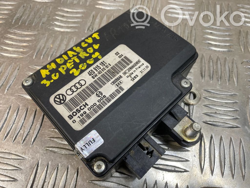 Audi A6 S6 C6 4F Unité de contrôle à bord d'alimentation 