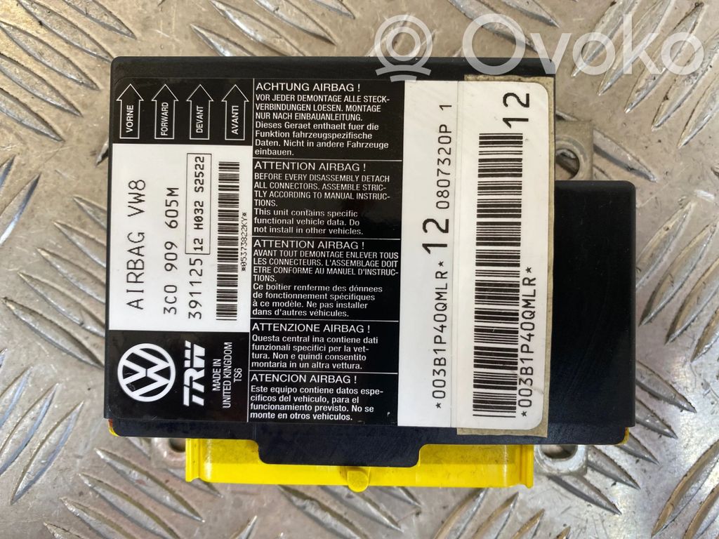 Volkswagen PASSAT B6 Unitate/modul de comandă airbaguri 