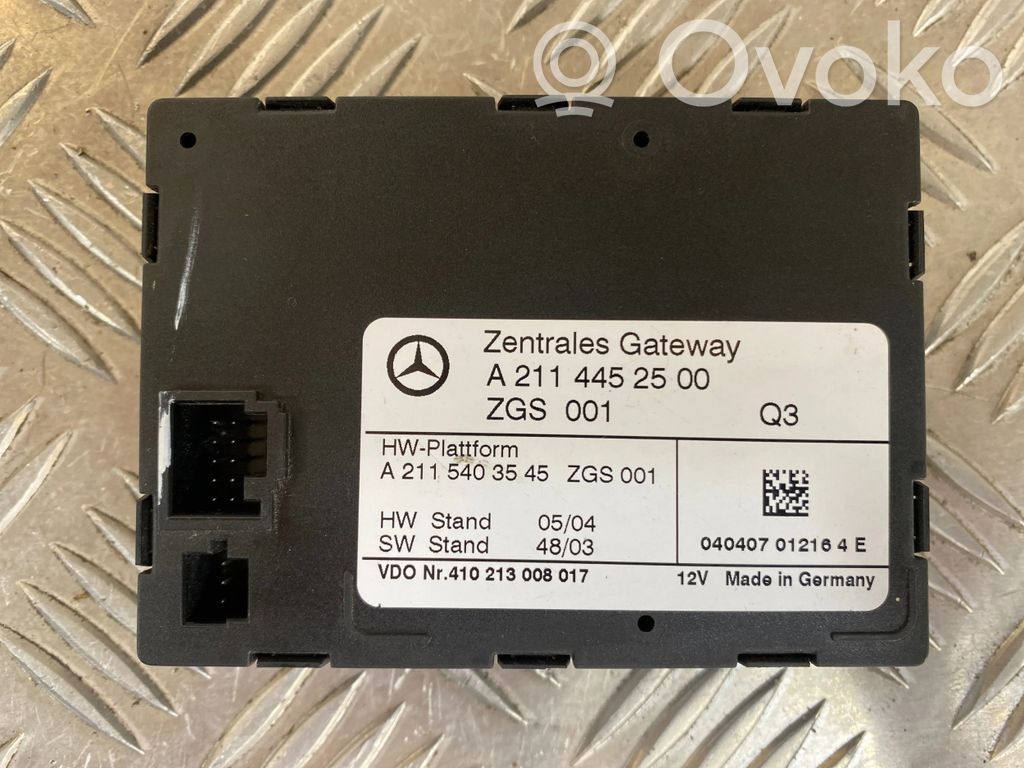 Mercedes-Benz E W211 Módulo de control Gateway 