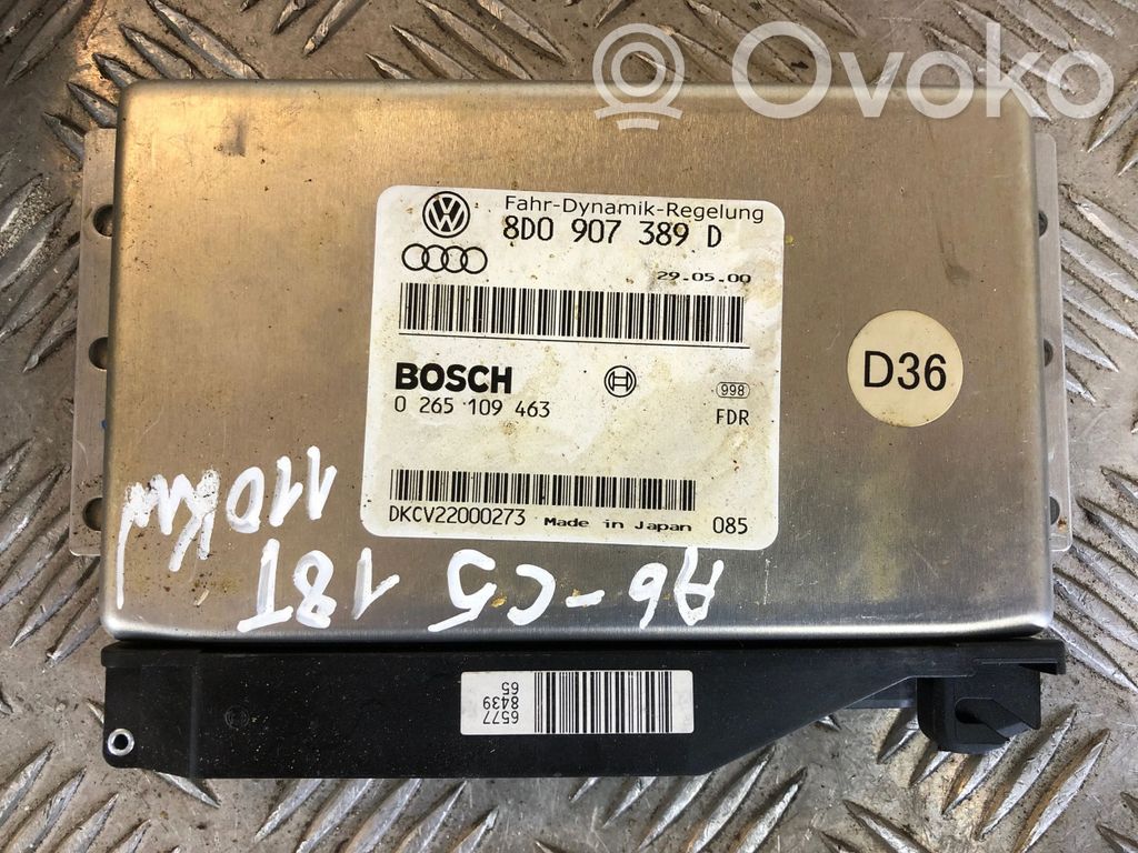 ESP (stability system) control unit   8D0907389D,DKCV22000273,0265109463