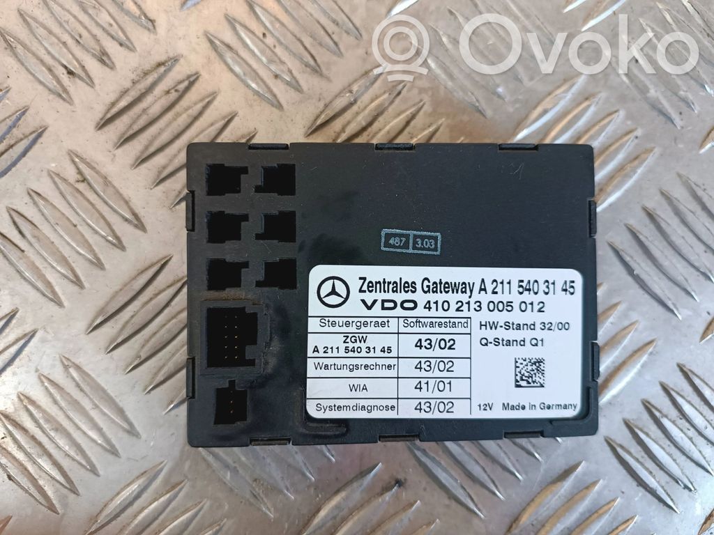 Mercedes-Benz E W211 Módulo de control Gateway 