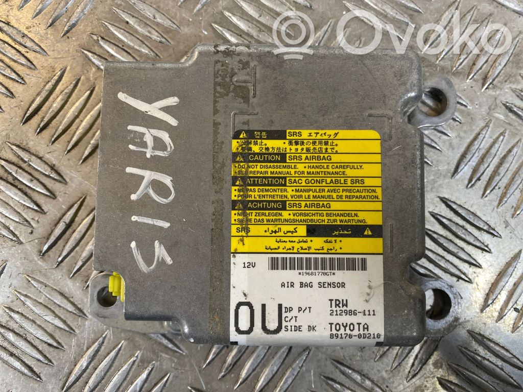 Toyota Yaris Airbag control unit/module 