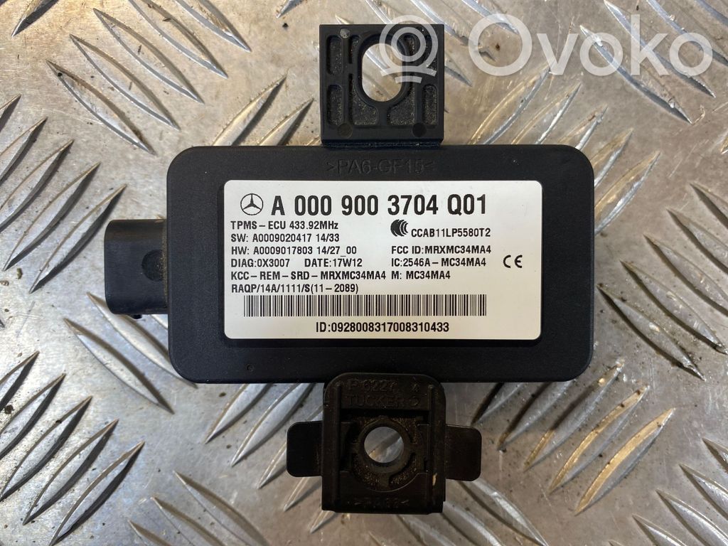 Mercedes-Benz A W176 Module de pression des pneus