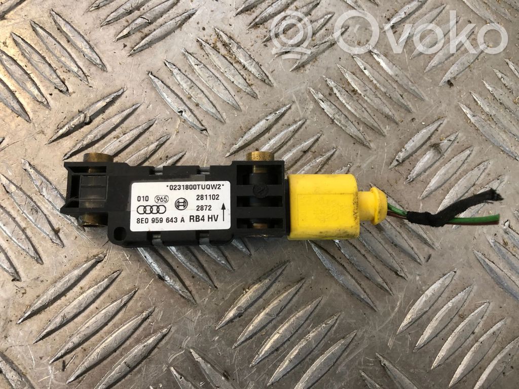 Audi A6 S6 C5 4B Sensor impacto/accidente para activar Airbag