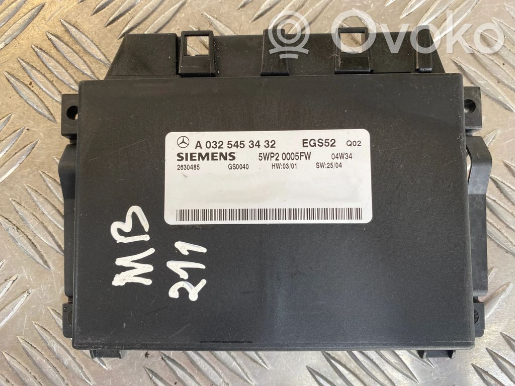 Mercedes-Benz E W211 Unidad de control/módulo de la caja de cambios 
