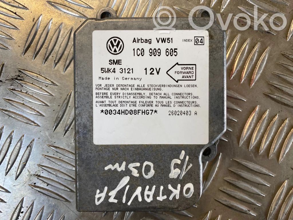 Skoda Octavia Mk1 (1U) Module de contrôle airbag 