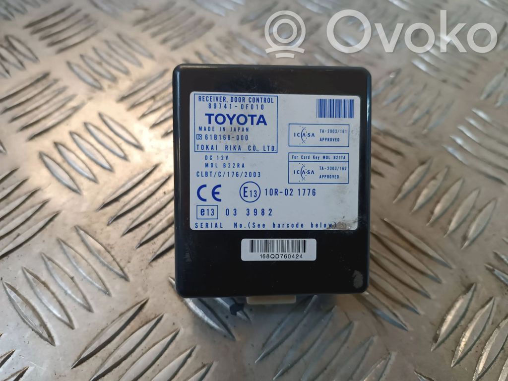 Toyota Corolla Verso E121 Unidad de control/módulo de la puerta 