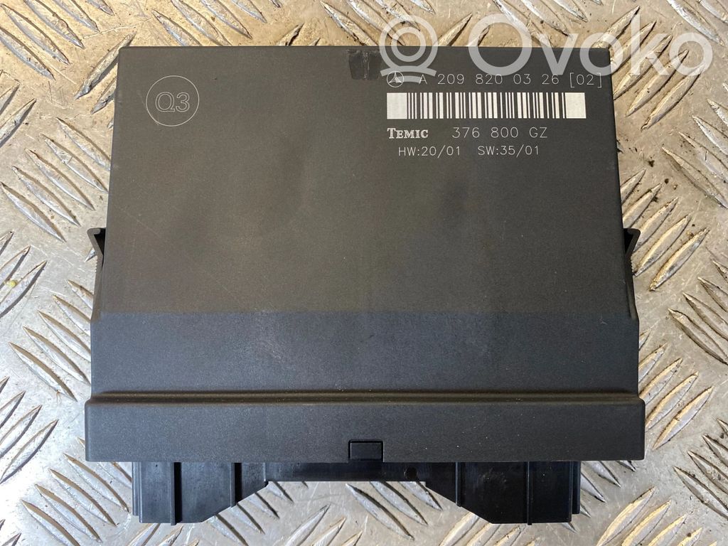 Mercedes-Benz CLK A209 C209 Module confort 