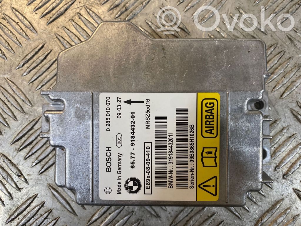 Centralina/modulo airbag   9184432,0285010070,31918443201I,MRSZ5CG16