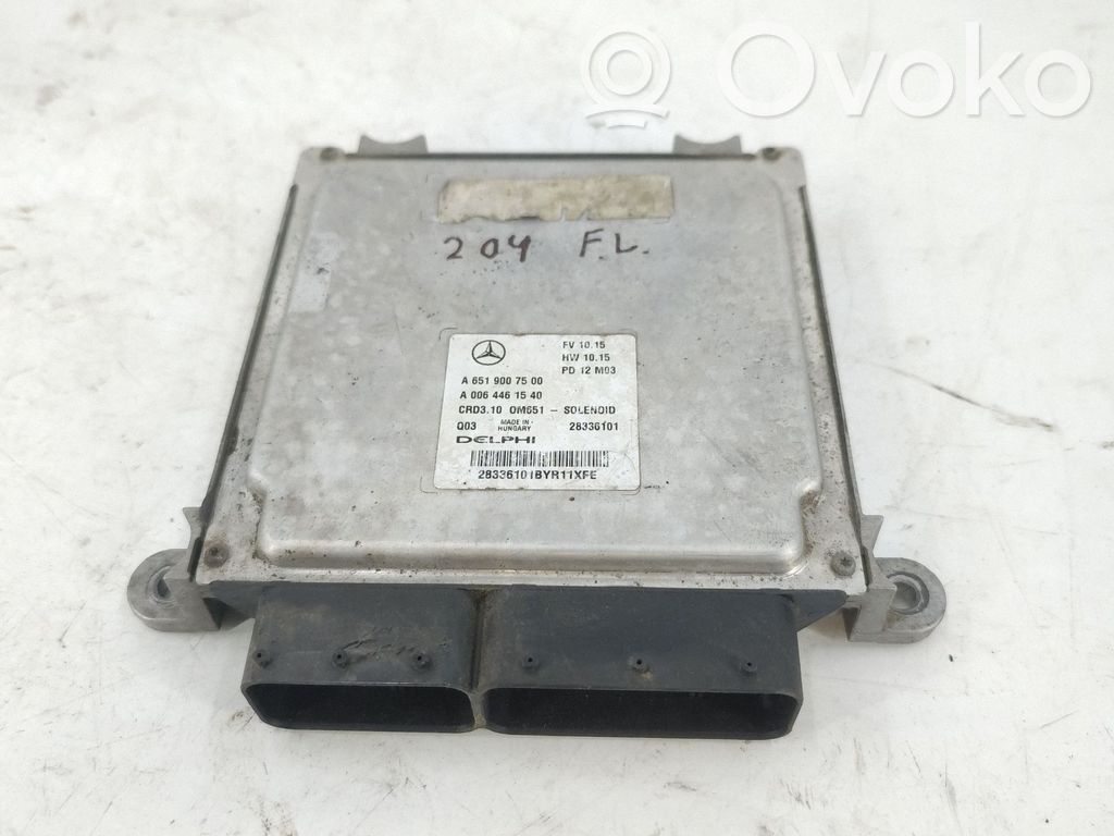 Mercedes-Benz C W204 Unidad de control/módulo del motor 