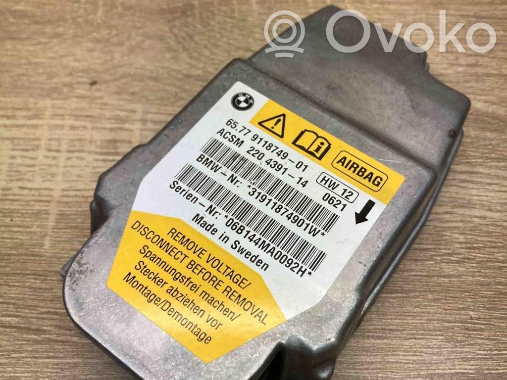 Unitate/modul de comandă airbaguri   9118749,220439114