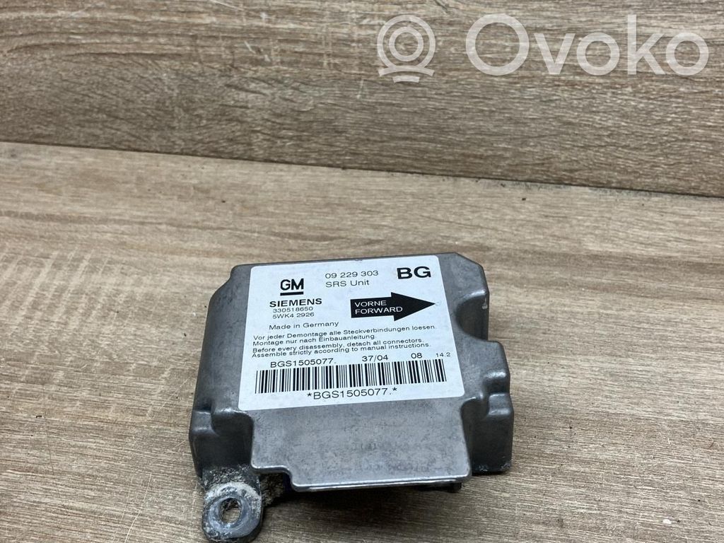 Opel Zafira A Centralina/modulo airbag