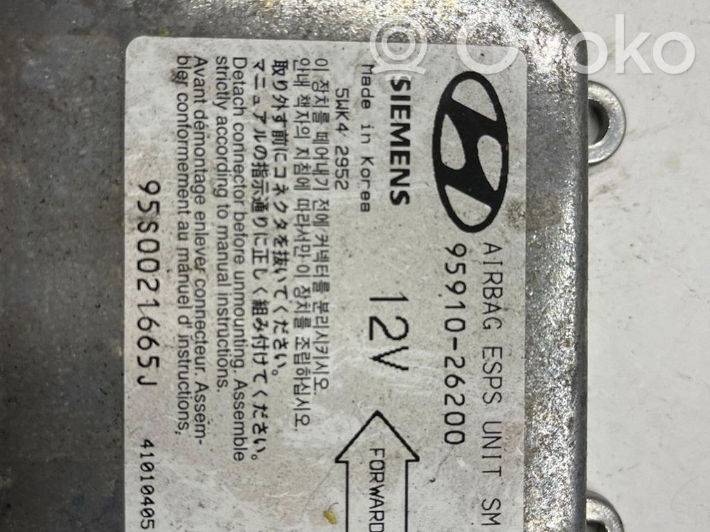 Hyundai Santa Fe Module de contrôle airbag 