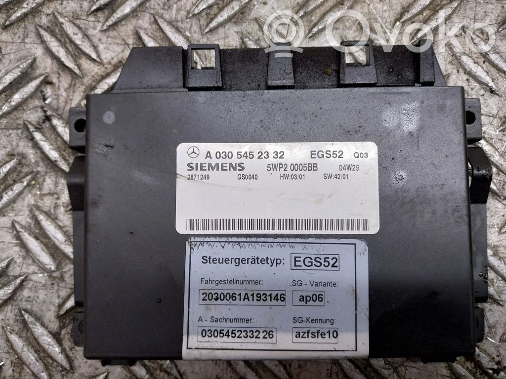 Mercedes-Benz C W203 Unitate/modul de control cutie de viteze