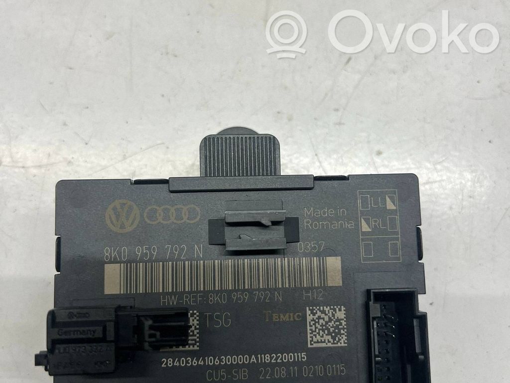 Audi A4 S4 B8 8K Unitate/modul comandă uși