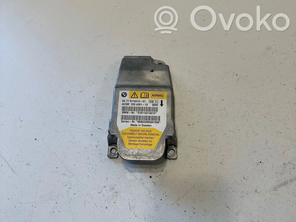 BMW 5 E60 E61 Module de contrôle airbag