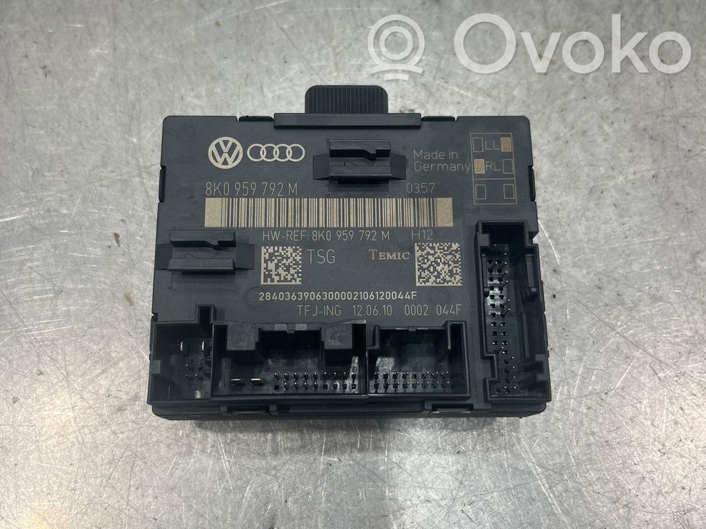 Audi A4 S4 B8 8K Centralina/modulo portiere