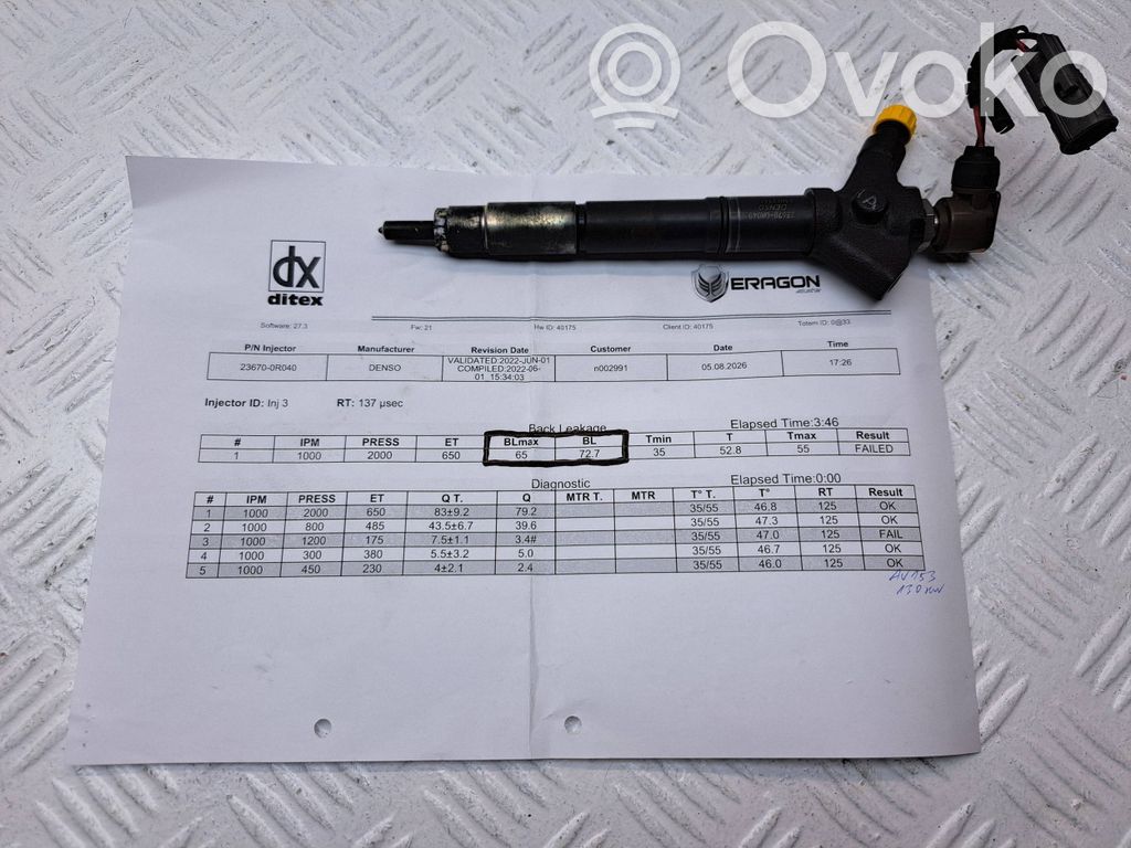 Toyota Avensis T250 Injector combustibil 